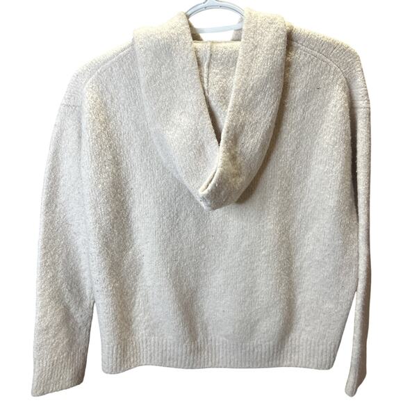 Vince Wool Hooded Sweater Women’s Size M Fits S Classic Neutral *Some Wear - Picture 5 of 7